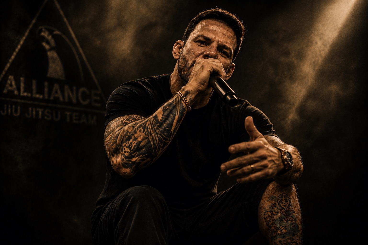 Massaro BJJ no palco